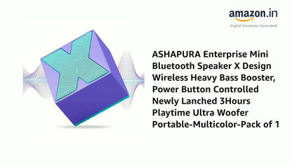 Cravico X1 Mini Bluetooth Party Speaker, Hifi Stereo, High Bass, Mini Soundbar 5 W Bluetooth Party Speaker