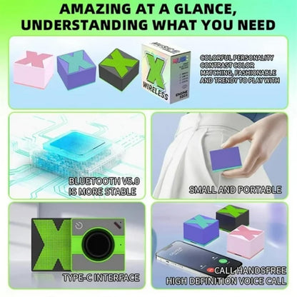 Cravico X1 Mini Bluetooth Party Speaker, Hifi Stereo, High Bass, Mini Soundbar 5 W Bluetooth Party Speaker